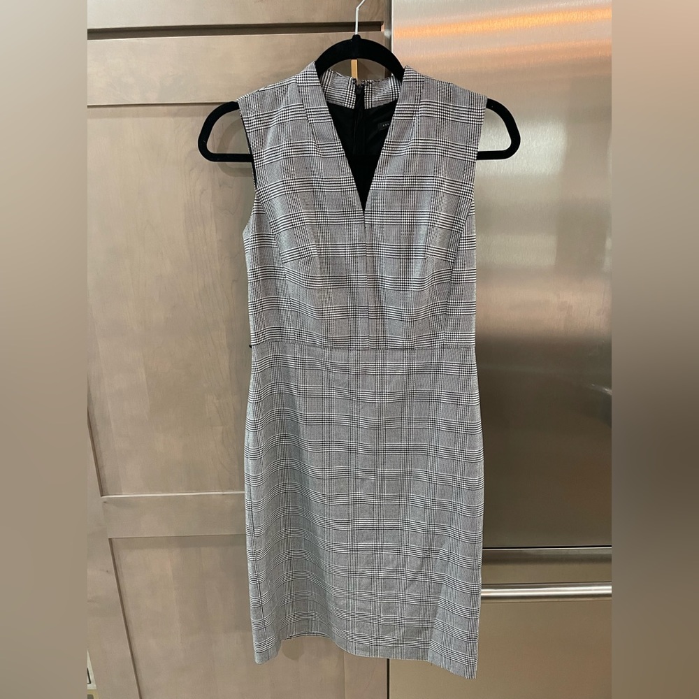 Dress with a plaid print